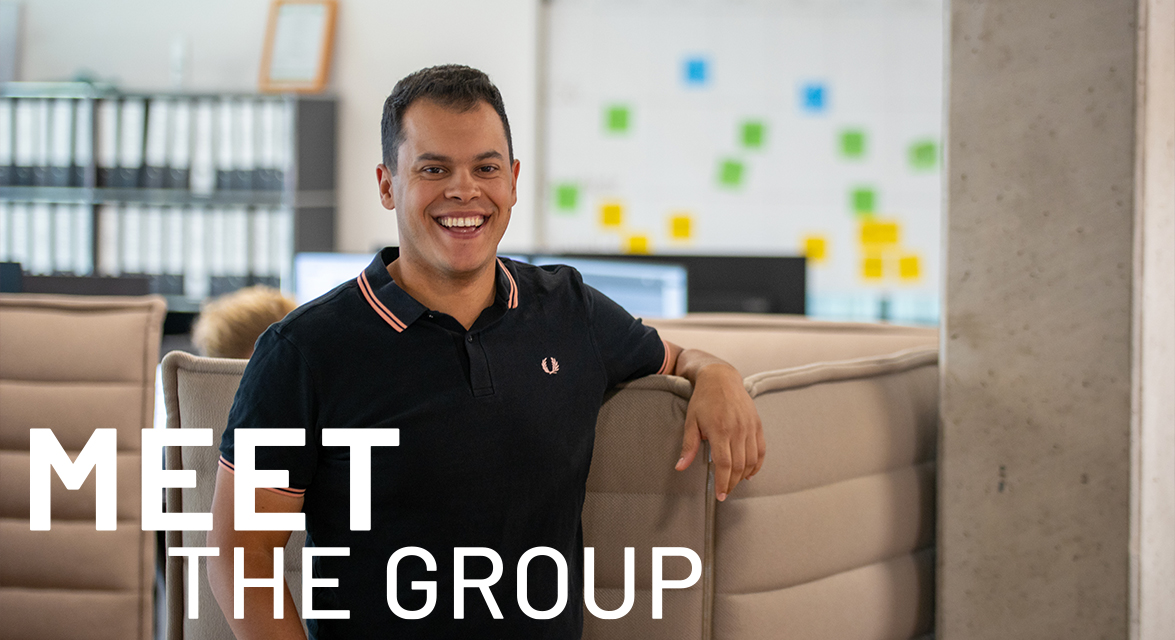 Nick Hellwinkel in der IT der Brüning Group